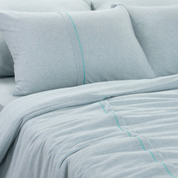 Постельное белье Comfort Life (Текс-Дизайн) &quot;Васильковый&quot;, 1.5-спальный, трикотаж, на молнии, на резинке (1560ТМ019081)