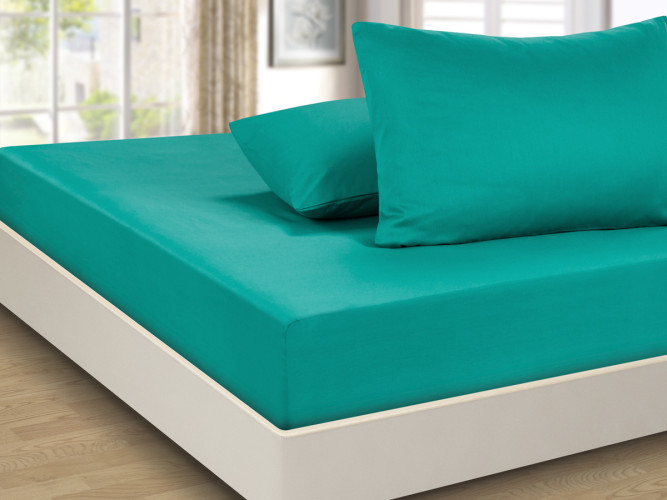 Простыня Valtery "PRC-R-35", 160x200, сатин, на резинке (PRC-R-35-1784)