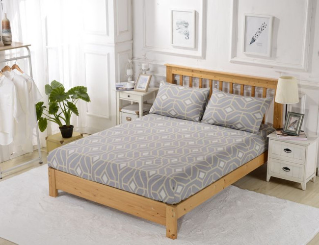 Простыня Valtery "PCT-R-281", 90x200, сатин, на резинке (PCT-R-281-1783)