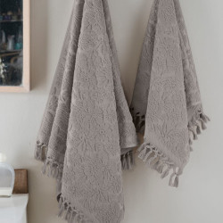 Полотенце Arya Home "Barry", для лица и рук, 70x140, махровая ткань (8680943225726)