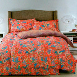Постельное белье Arya Home "Flamare", семейный, сатин, печатное (8680943064394)