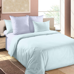 Постельное белье Королевское искушение (Текс-Дизайн) &quot;Лазурный ирис&quot;, 1.5-спальный, перкаль, на молнии (1276ЧН661255)