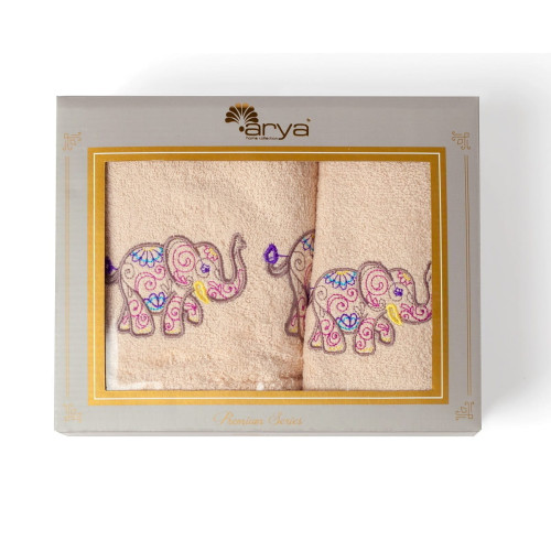 Набор полотенец Arya Home "Andy", подарочные, 30x50, 50x90, хлопок, 2 шт (8680943110145)