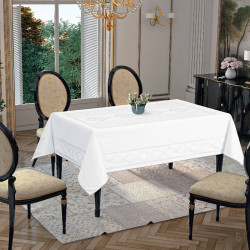 Скатерть Arya Home &quot;Snow&quot;, 160x220, жаккард (8680943021472)