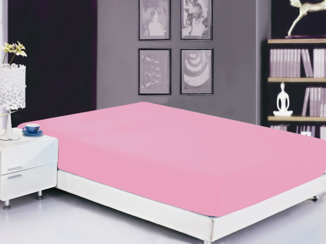 Простыня Valtery "PRMF-08", 90x200, софткоттон, на резинке (PRMF-08-1783)