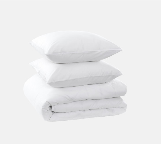 Постельное белье Королевское искушение (Текс-Дизайн) "Белые ночи", евро, перкаль, на молнии (4276ПНбнч)