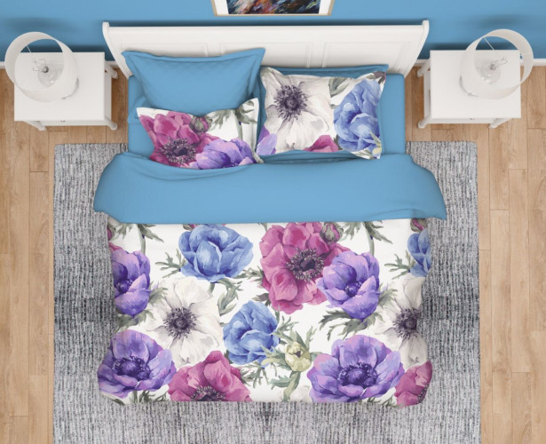 Постельное белье Valtery "RS-424", семейный, сатин (RS-424-1255)