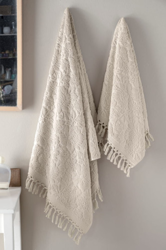 Полотенце Arya Home "Barry", для лица и рук, 70x140, махровая ткань (8680943225740)