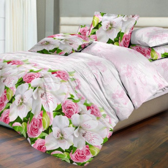 Постельное белье Чебоксарский Текстиль "Negniy buket", 2-спальный, бязь (Negniy buket-173)