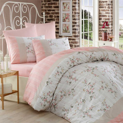 Постельное белье Arya Home &quot;Beril&quot;, 1.5-спальный, ранфорс, печатное (8680943027306)