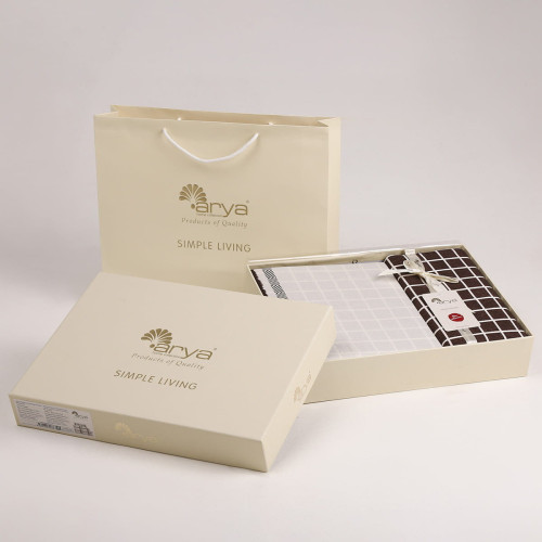 Постельное белье Arya Home "Afra", 1.5-спальный, сатин, печатное (8680943078841)