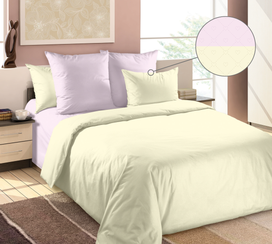 Постельное белье Королевское искушение (Текс-Дизайн) "Садовый нарцисс", 1.5-спальный, перкаль, на молнии (1276ЧН661251)