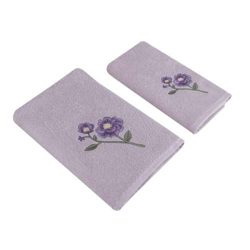 Набор полотенец Arya Home "Petuna", подарочные, 50x90, 70x140, махровая ткань, 2 шт (8680943100184)