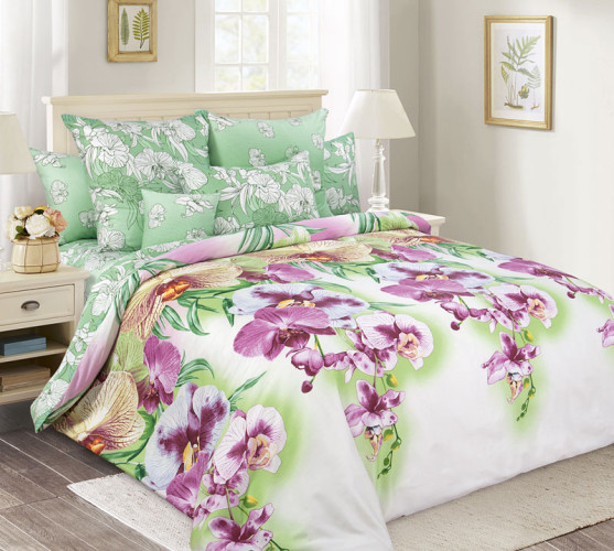 Постельное белье Королевское искушение (Текс-Дизайн) "Мальдивы компаньон 1", 1.5-спальный, сатин, на молнии (1840Н196211)