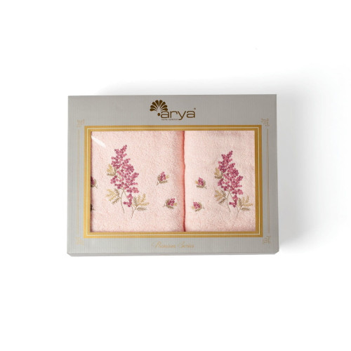 Набор полотенец Arya Home "Mania", подарочные, 50x90, 70x140, хлопок, 2 шт (8680943110213)