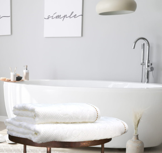 Полотенце Arya Home "Elise", для ванной, 70x140, махровая ткань (8680943231536)