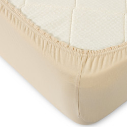 Простыня Текс-Дизайн &quot;Бежевый&quot;, 140x200, трикотаж, на резинке (ш140200беж)