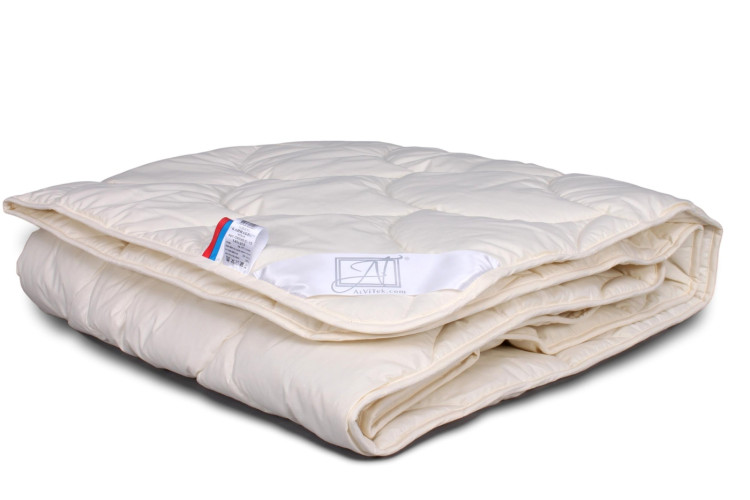 Одеяло легкое AlViTek (АльВиТек) "КАННАБИС", 200x220, тик, конопляное волокно, стеганое (ОКОН-О-22)