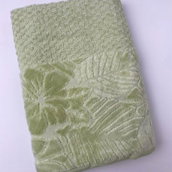 Полотенце Valtery "PMEXl.green", 70x130, махровая ткань (PMEXl.green-1460)