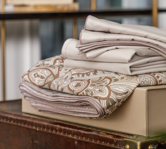 Постельное белье Legends (Текс-Дизайн) "Серебряные миражи", евро, сатин, на молнии (L7323FG22038)