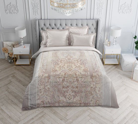 Постельное белье Legends (Текс-Дизайн) "Серебряные миражи", евро, сатин, на молнии (L7323FG22038)