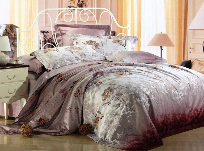 Постельное белье Фамилье "SDS-24", евро, сатин (SDS-24-1253)