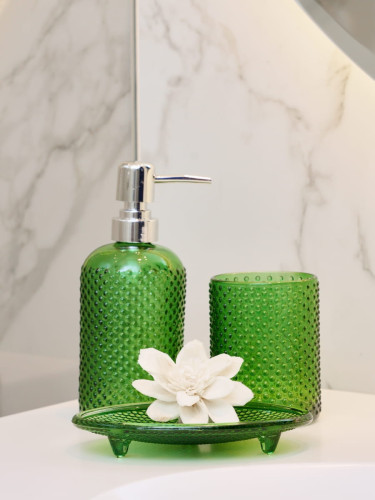 Набор Для Ванны Arya 3 Пр. Lexia Изумрудный