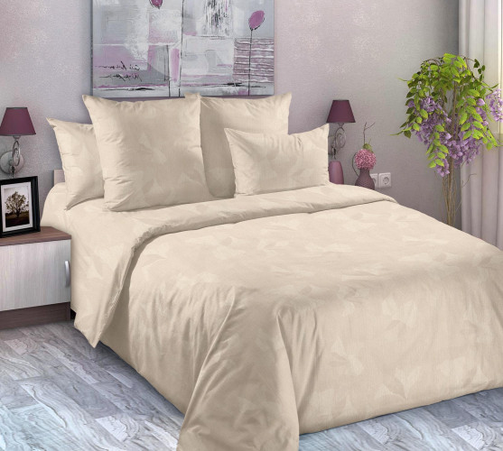 Постельное белье Королевское искушение (Текс-Дизайн) "Соланж 1", 1.5-спальный, перкаль, на молнии (1276ЧН661341)