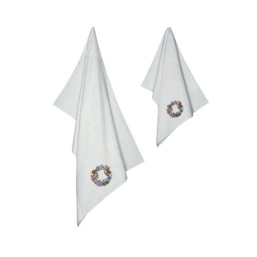 Набор полотенец Arya Home "Signora", подарочные, 50x90, 70x140, махровая ткань, 2 шт (8680943100191)