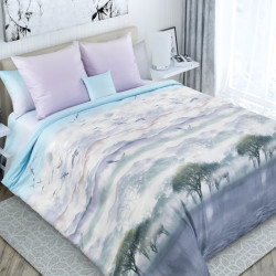 Постельное белье Королевское искушение (Текс-Дизайн) &quot;Безмятежная даль основной 4&quot;, 1.5-спальный, сатин, на молнии (1248Н205994)