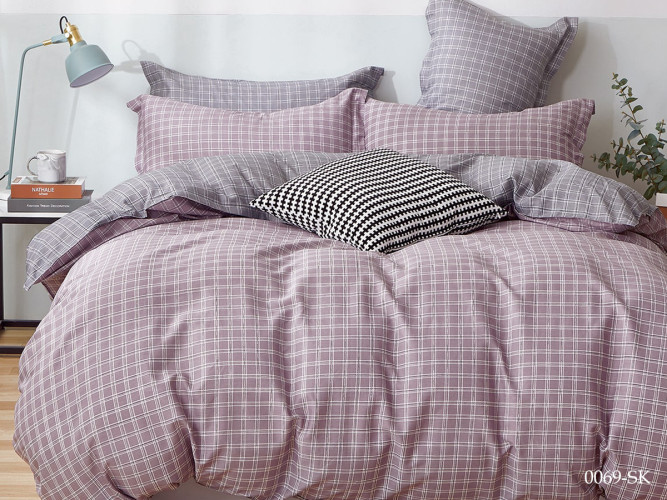 Постельное белье Cleo "0069-SK", евро, сатин, на молнии (CLEO-SK-31/0069)