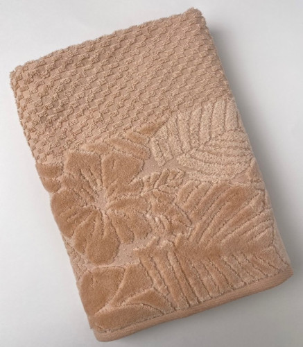 Полотенце Valtery "PMEXpeach", 70x130, махровая ткань (PMEXpeach-1460)