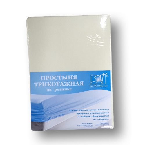 Простыня AlViTek (АльВиТек), 90x200, трикотаж, на резинке (ПТР-МО-090)