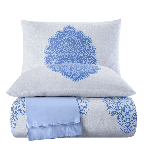 Постельное белье Arya Home "Trevi", 1.5-спальный, ранфорс, печатное (8680943076175)