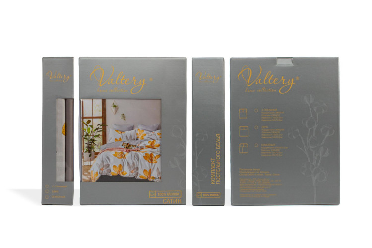 Постельное белье Valtery "CS-84", семейный, сатин (CS-84-1255)