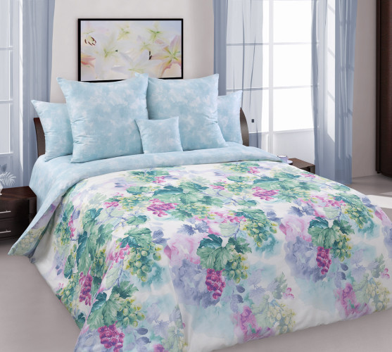 Постельное белье Королевское искушение (Текс-Дизайн) "Виноградная лоза 4", 2-спальный, сатин, на молнии (3249Н208614)