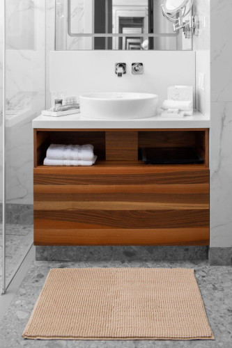 Коврик Arya Home "Softy", для ванной, 50x70, полиэстер (8680943223739)