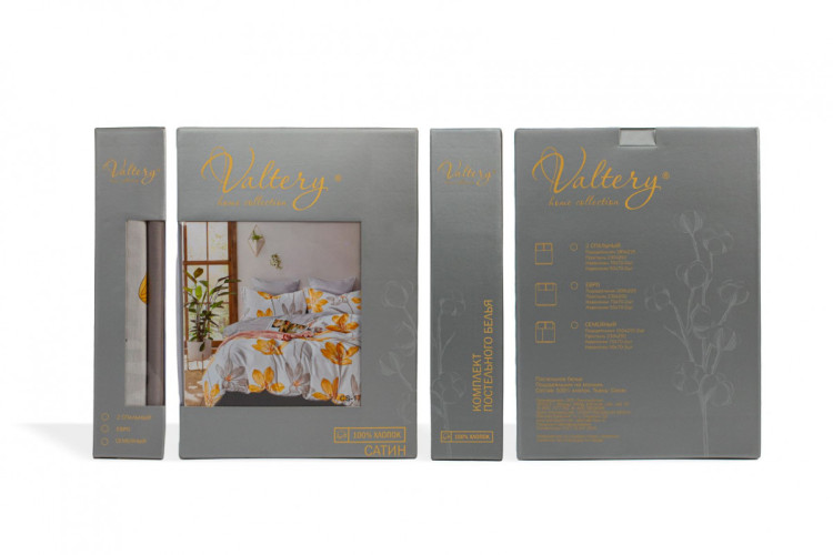 Постельное белье Valtery "CS-50", 1.5-спальный, сатин (CS-50-1249)