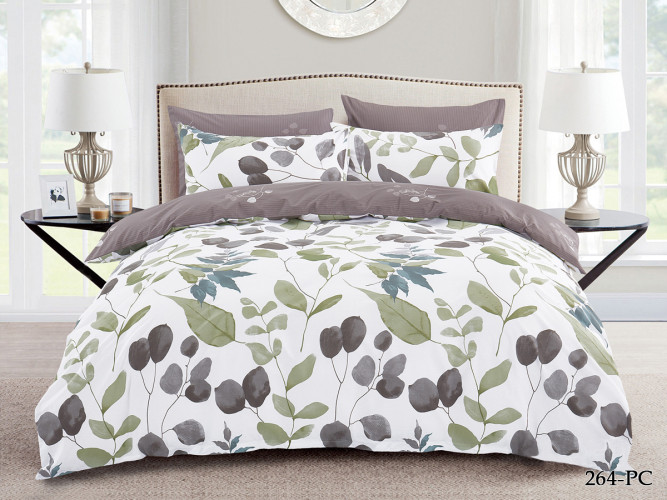 Постельное белье Cleo "Pure Cotton 264-PC", евро, поплин (31/264-PC)