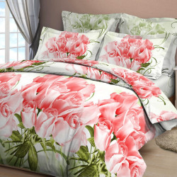 Постельное белье Valtery &quot;Коллекционные Розы-1&quot;, евро, бязь (095282-1253)