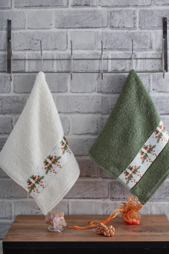 Полотенце Arya Home "Ornaments", подарочное, 30x50, 30x50, махровая ткань (8680943227072)