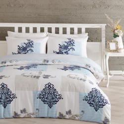 Постельное белье Arya Home &quot;Blanche&quot;, 1.5-спальный, ранфорс, печатное (8680943076021)