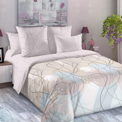 Постельное белье Королевское искушение (Текс-Дизайн) "Абстракция 1", семейный, перкаль, на молнии (6276ЧН660881)