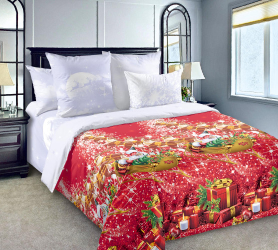 Постельное белье Королевское искушение (Текс-Дизайн) "Новогодние огни 1", 2-спальный, перкаль (3250ПН209551)