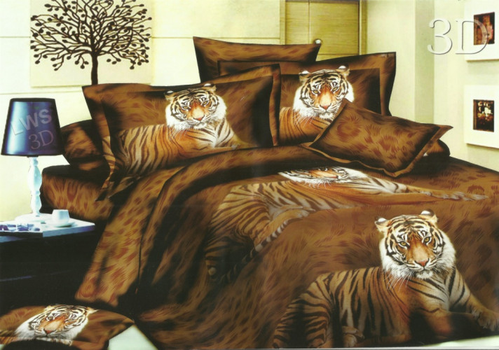 Постельное белье Valtery "SF-03", 3D, евро, полисатин (SF-03-1253)