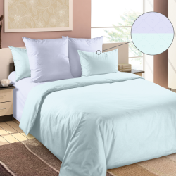 Постельное белье Королевское искушение (Текс-Дизайн) &quot;Лазурный ирис&quot;, евро, перкаль, на молнии (4276ЧН661255)