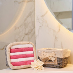 Набор полотенец Arya Home "Home Grey", подарочные, 30x30, хлопок, 6 шт (8680943109095)