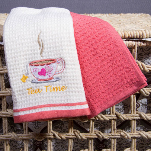 Набор полотенец Arya Home "Tasty", кухонные, 40x60, махровая ткань, 2 шт (8680943043948)