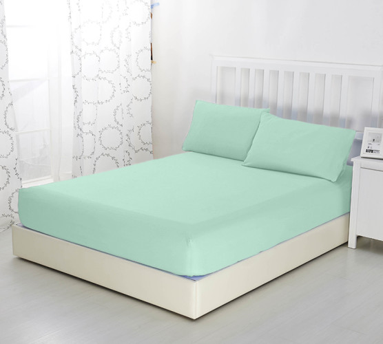 Простыня Текс-Дизайн "Мятный", 140x200, трикотаж, на резинке (Р512Тмят)