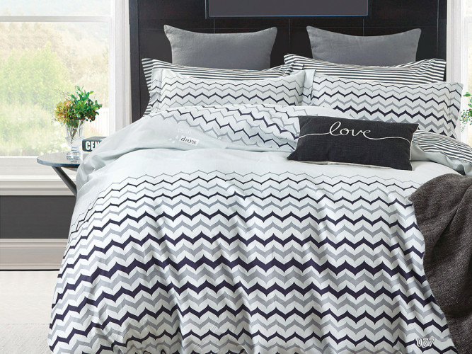 Постельное белье AlViTek (АльВиТек), семейный, сатин, на молнии (АльВиТек-CA-7-077)